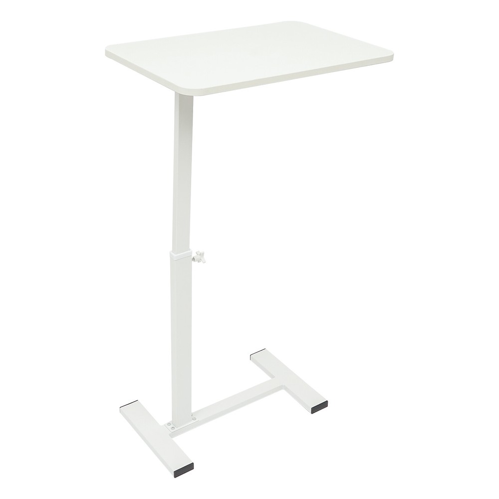 Bedside Table Adjustable Hospital & Home Use Bed Table Rolling Laptop Table