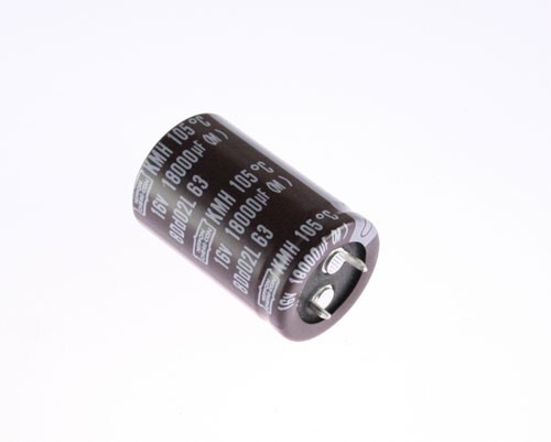 (12pcs) 18000uF 16V DC Snap Mount Electrolytic Capacitor 16VDC 105C 25x40mm