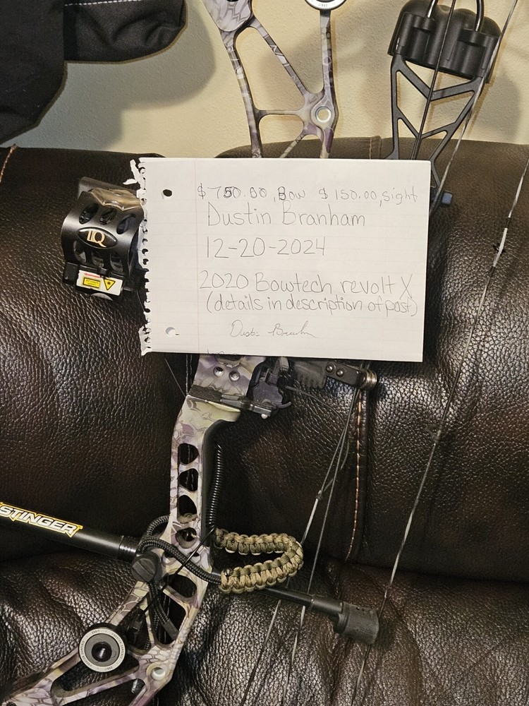 2020 Bowtech Revolt X