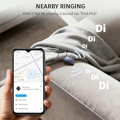 4 Pack Android Air Tags - Google MFG Certified - Black
