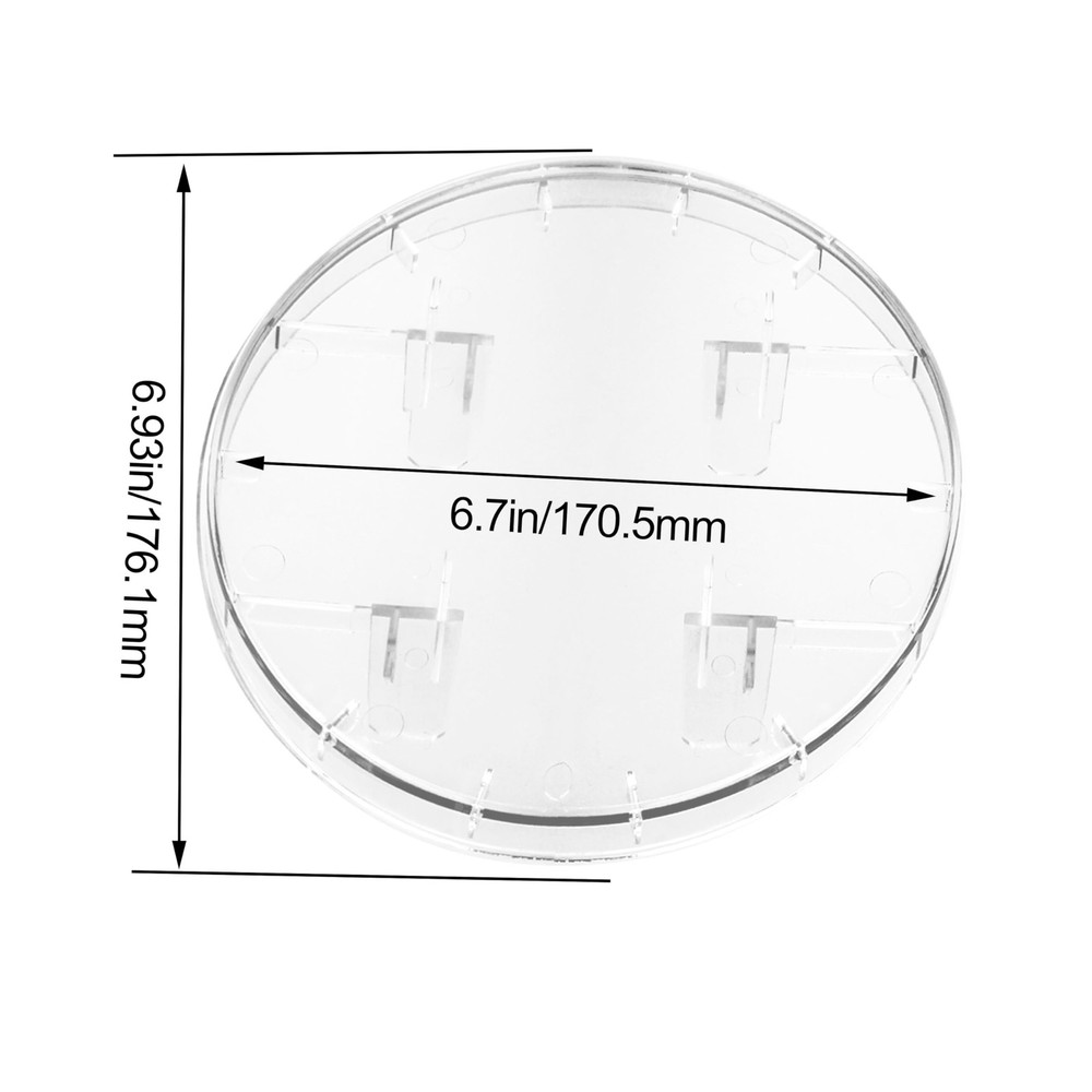 Electric Meter Socket Blank Covers - 4 Pack Replacement Plastic Clear Cover