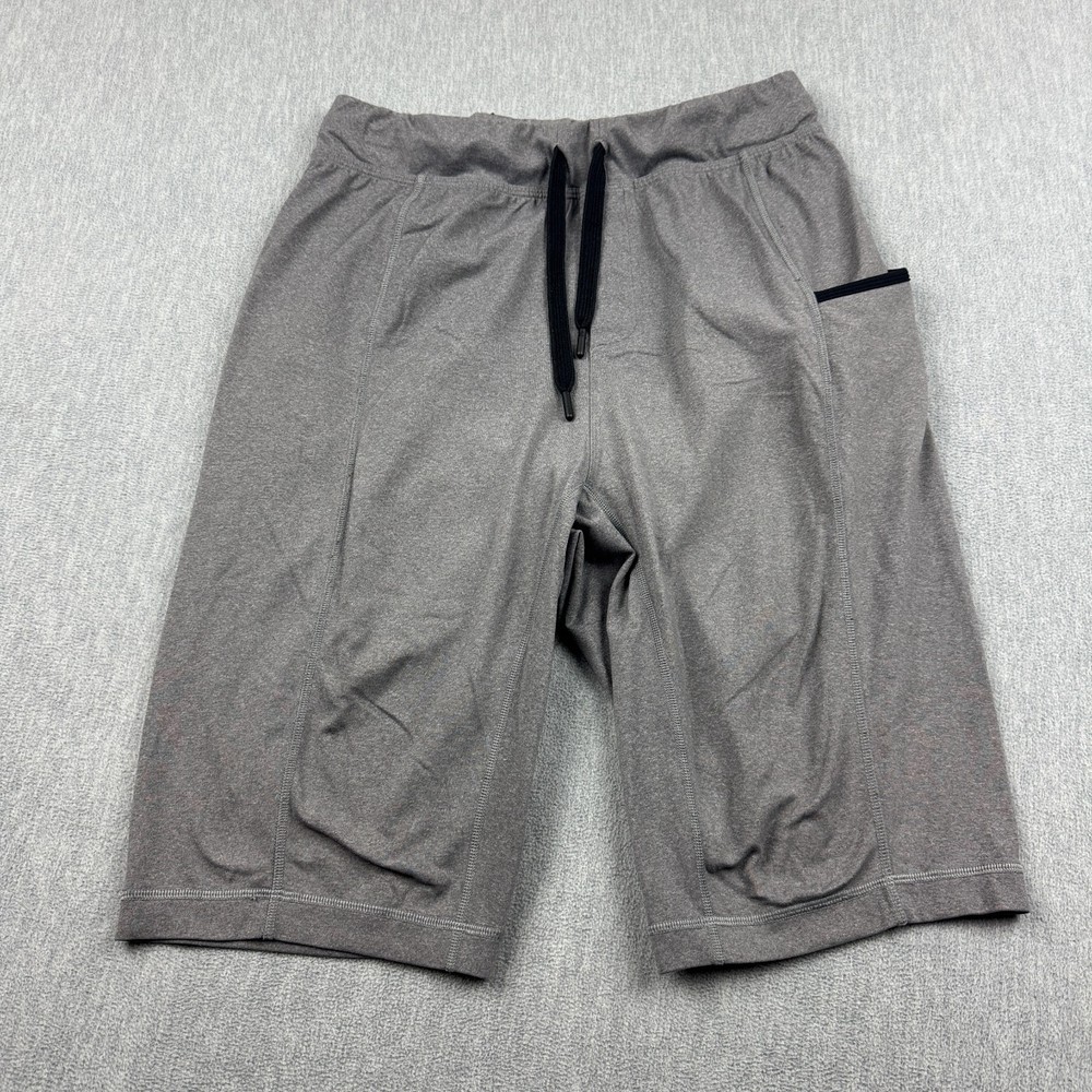Lululemon Shorts Mens 30 Gray Drawstring Performance Athletic Gym Side Pocket