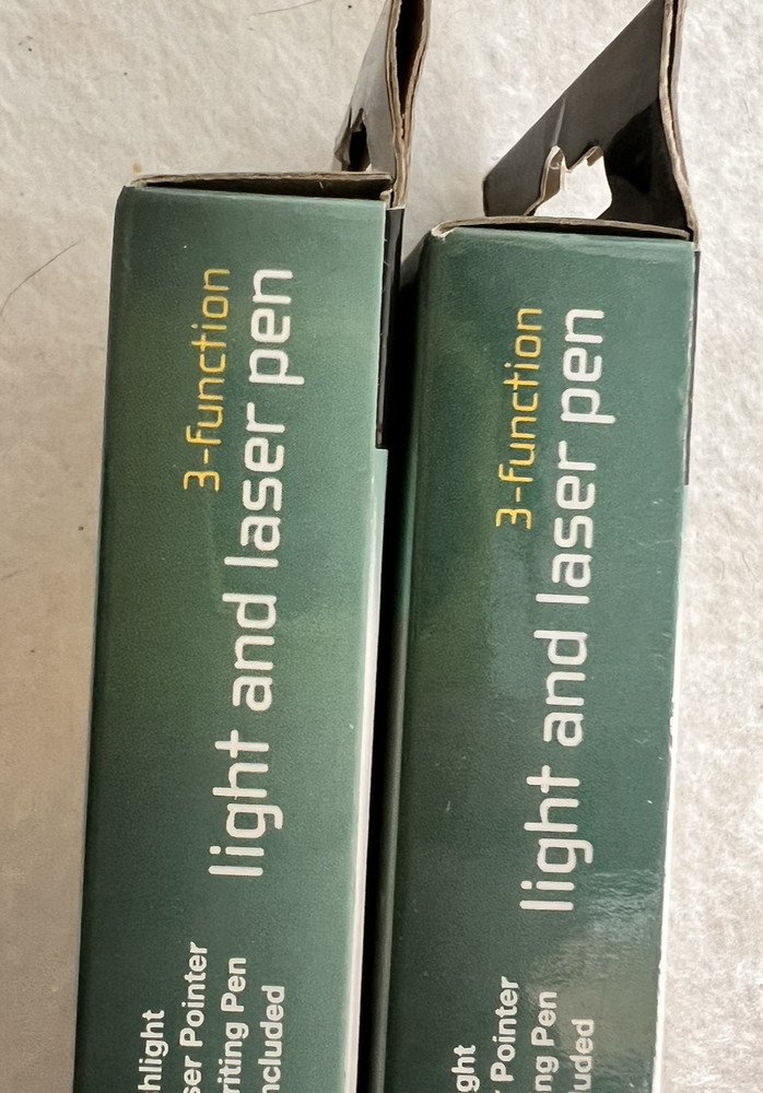 "Tradewinds"- Laser/Flash Light /Pens-3 Function Combo TWO EACH PENS- BRAND NEW