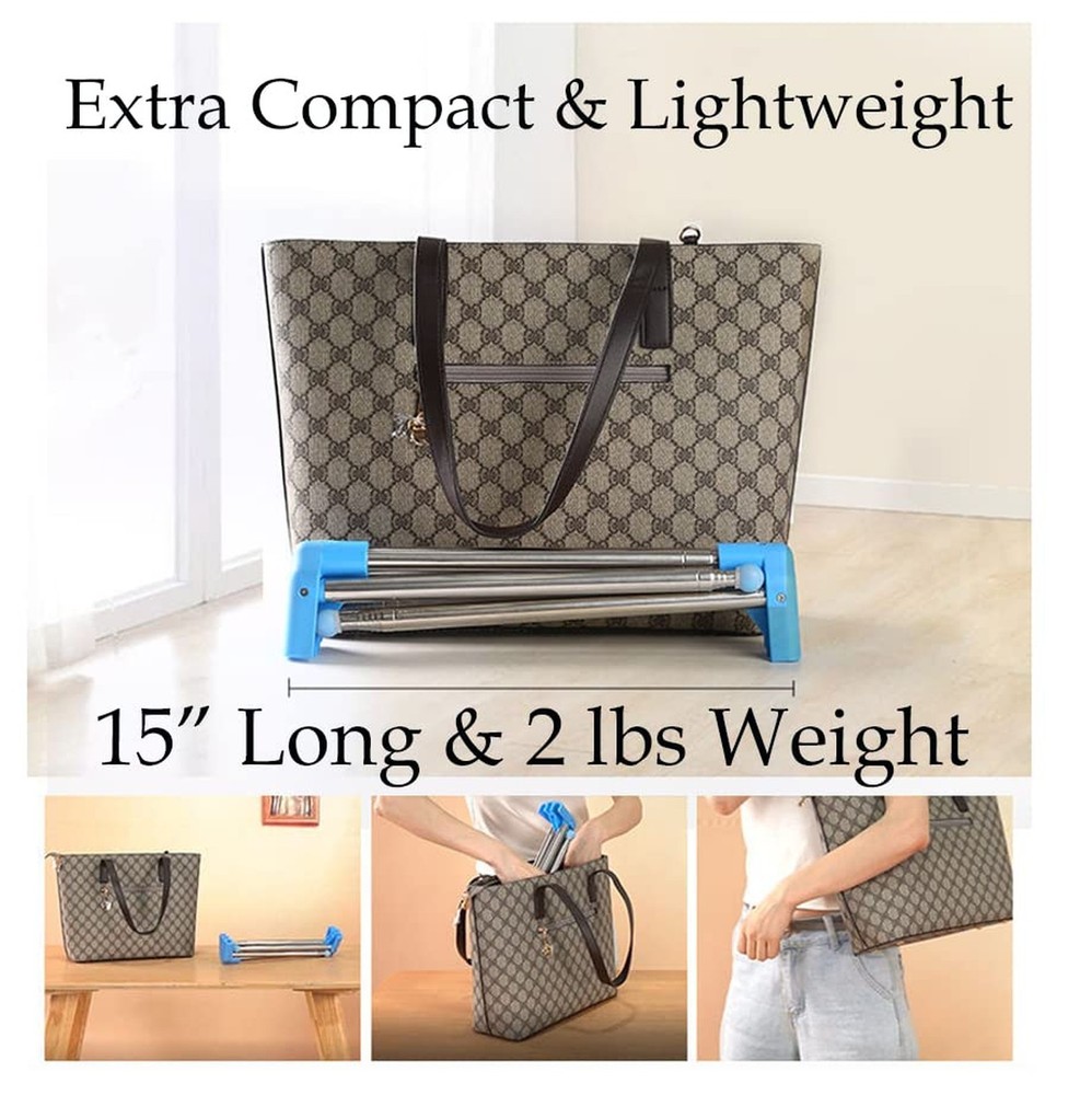 Portable Garment Rack Extra Compact and Lightweight, Foldable Mini Drying Clo...