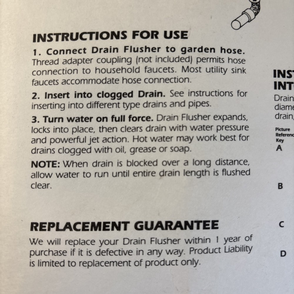 General Wire 3DF 3" Drain Flusher