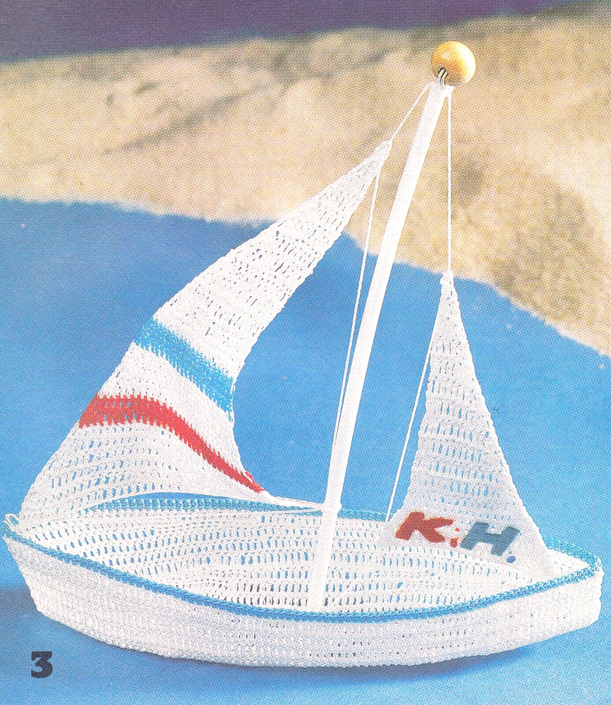 NAUTICAL Thread Sailboat/Crochet Pattern INSTRUCTIONS ONLY