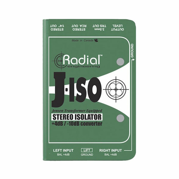 Radial J-Iso Stereo +4dB to -10dB Converter