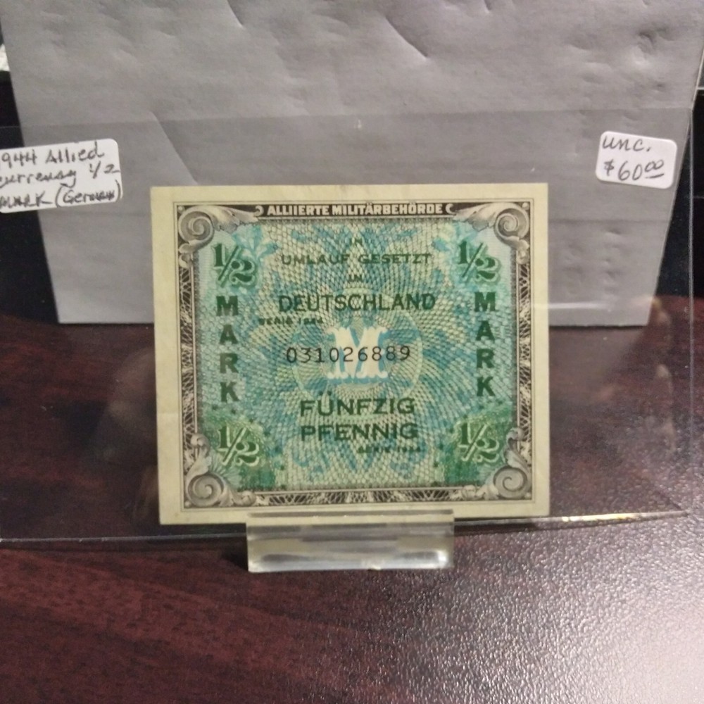1944 Allied Currency 1/2 Mark