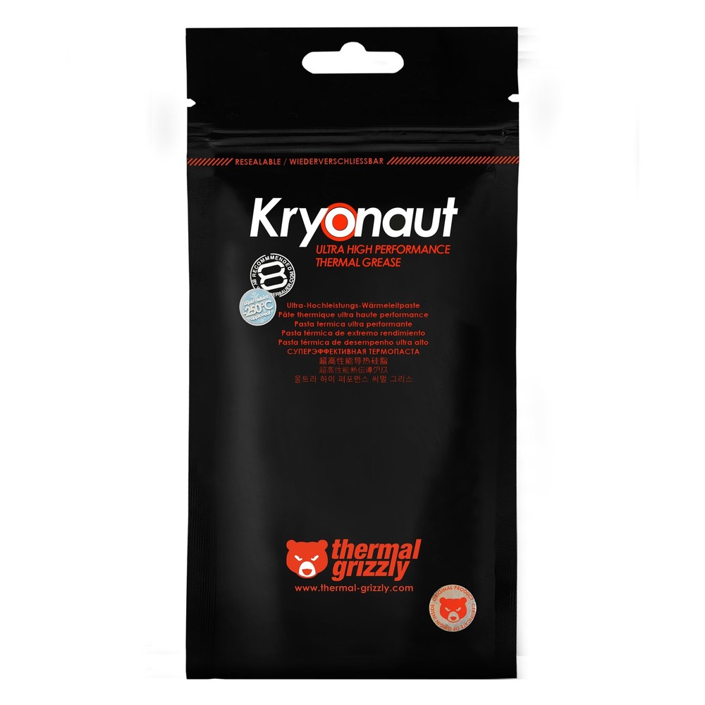 Kryonaut - 1 Gram - Extremely High Performance Thermal Paste + 12 Cleaning Wi...