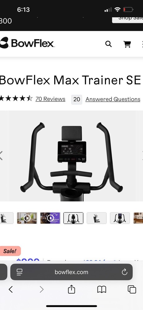 Bowflex Max Trainer M7 Part - Screen