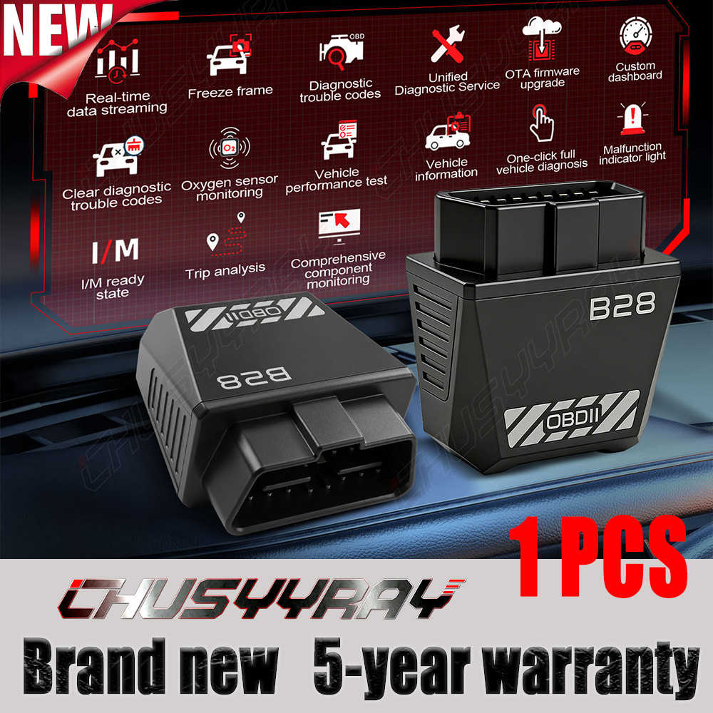 Bluetooth OBD2 Diagnostic Code Reader Real-Time Data Logging for Autos