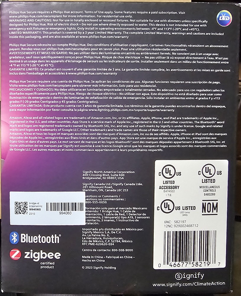 Philips - Hue Security Sensor Starter Kit -White