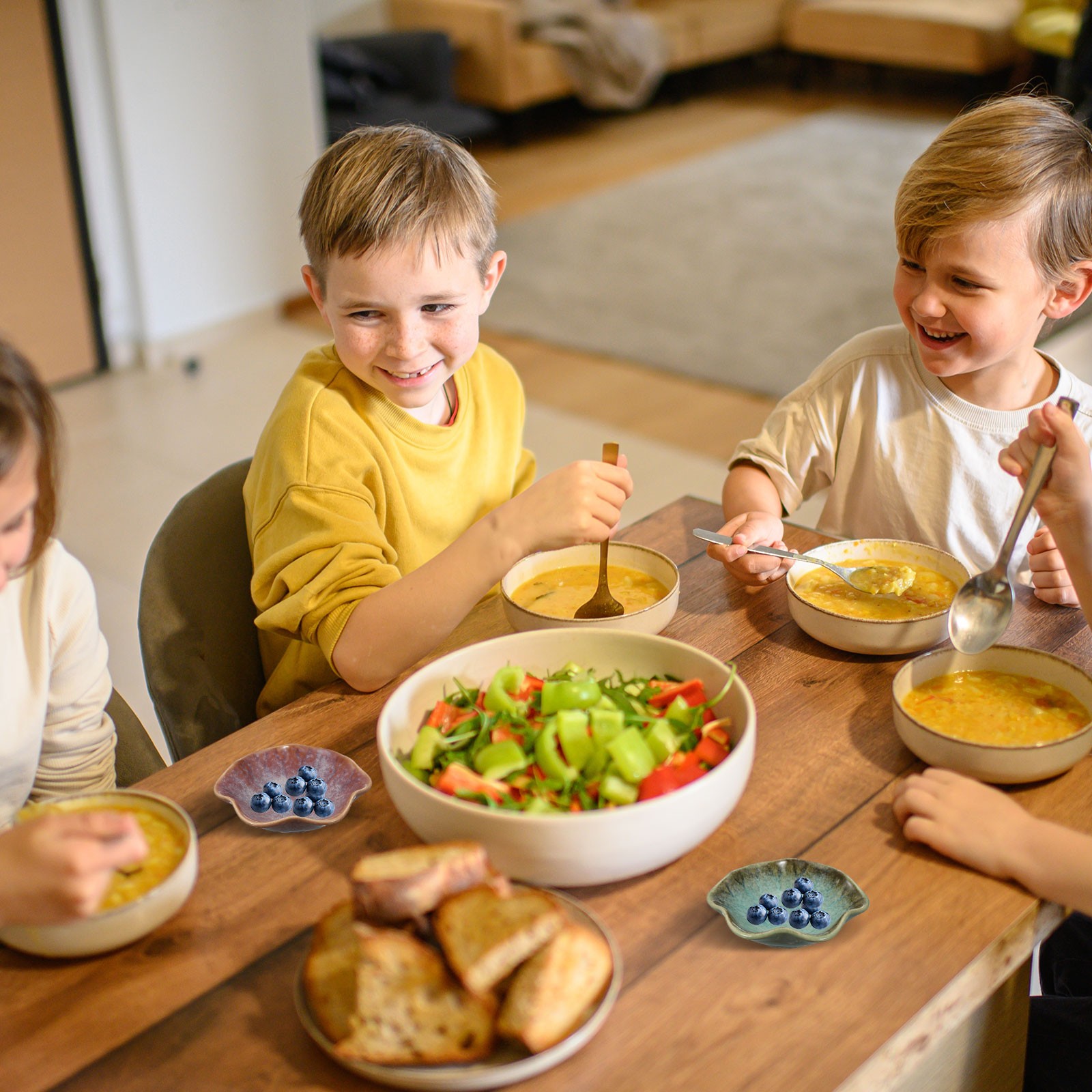 2Pcs Ceramics Jewelry Plate, Lotus Shape Small Ring Tray Key Holder Bowl, Pink