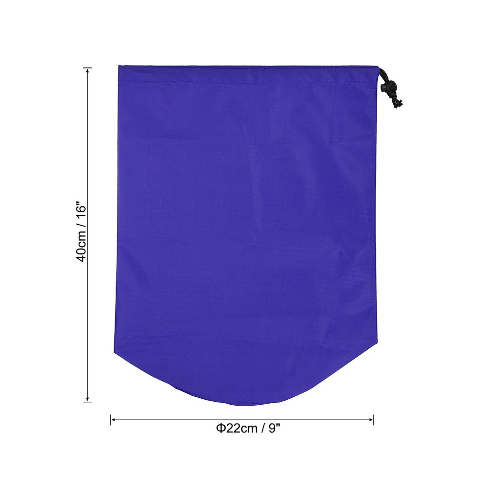 Stuff Sack, 9x16" Waterproof Outdoor Drawstring Bag for Camping, Blue