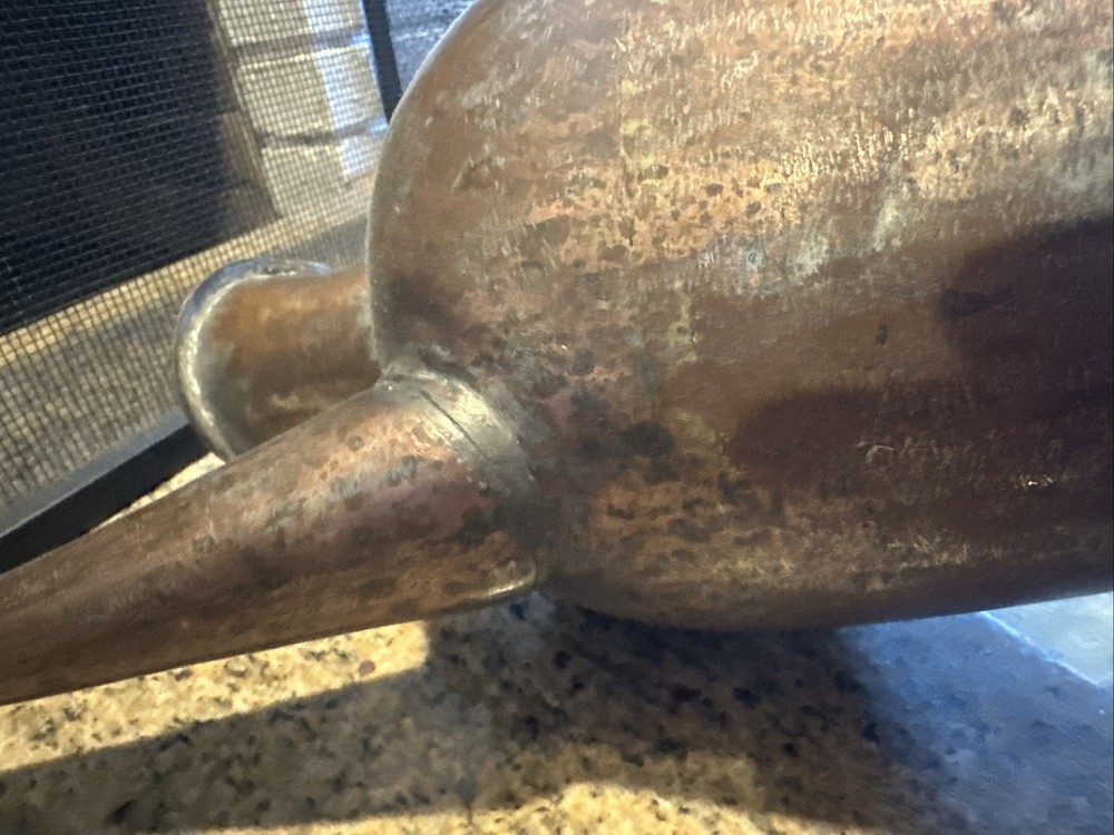12” Hand Made Aftabe Solid Copper Unknown Age At Least 70 Years Old