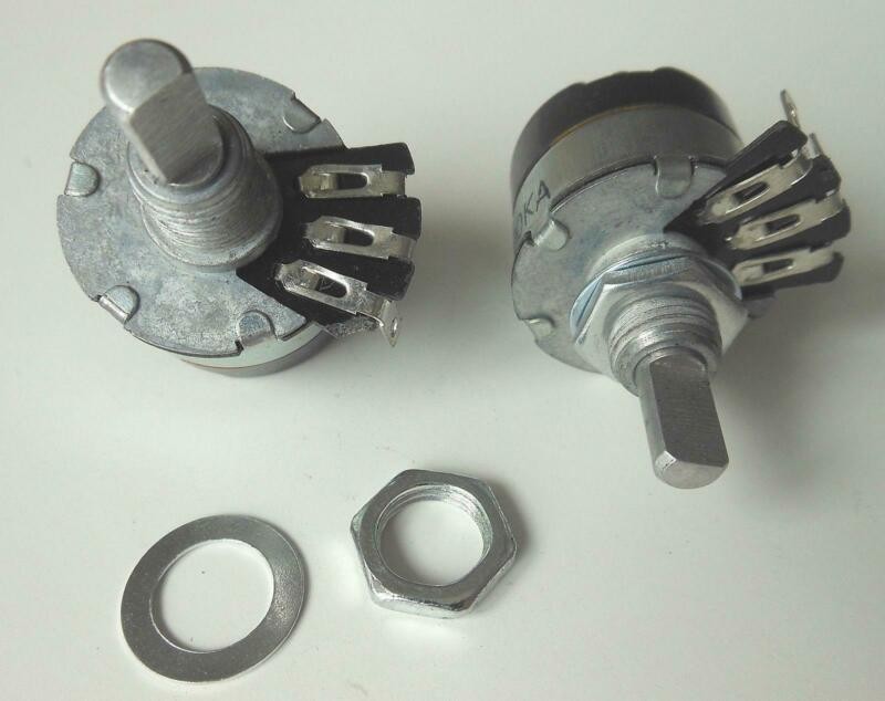 2Pcs 1M Ω Ohm 1M Logarithmic Nolinear Potentiometer 2W WH134-2