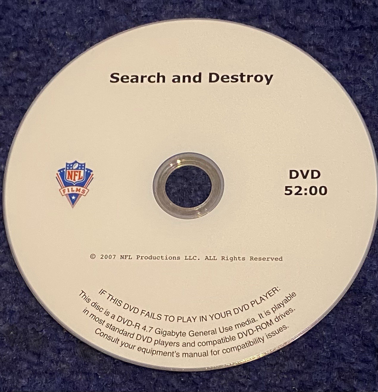 Search and Destroy —NFL Films DVD