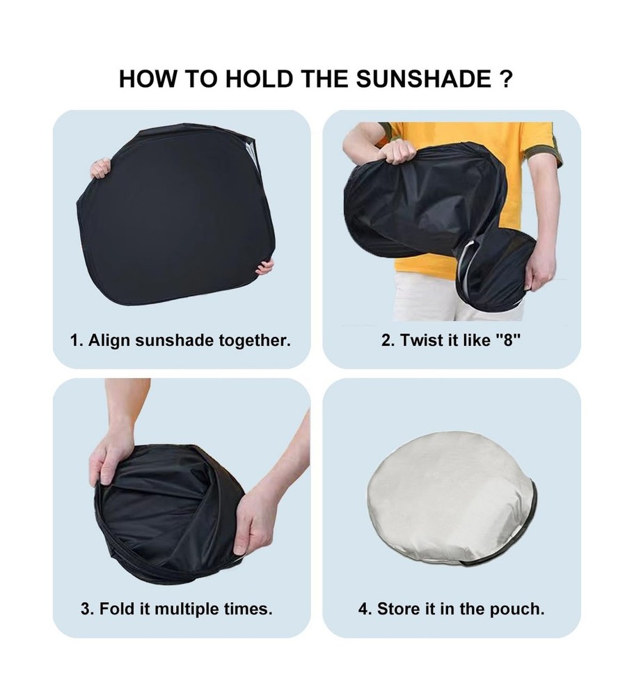 Windshield Sun Shade for Honda Civic 2012 2013 2014 2015, Front Win... Fast Ship