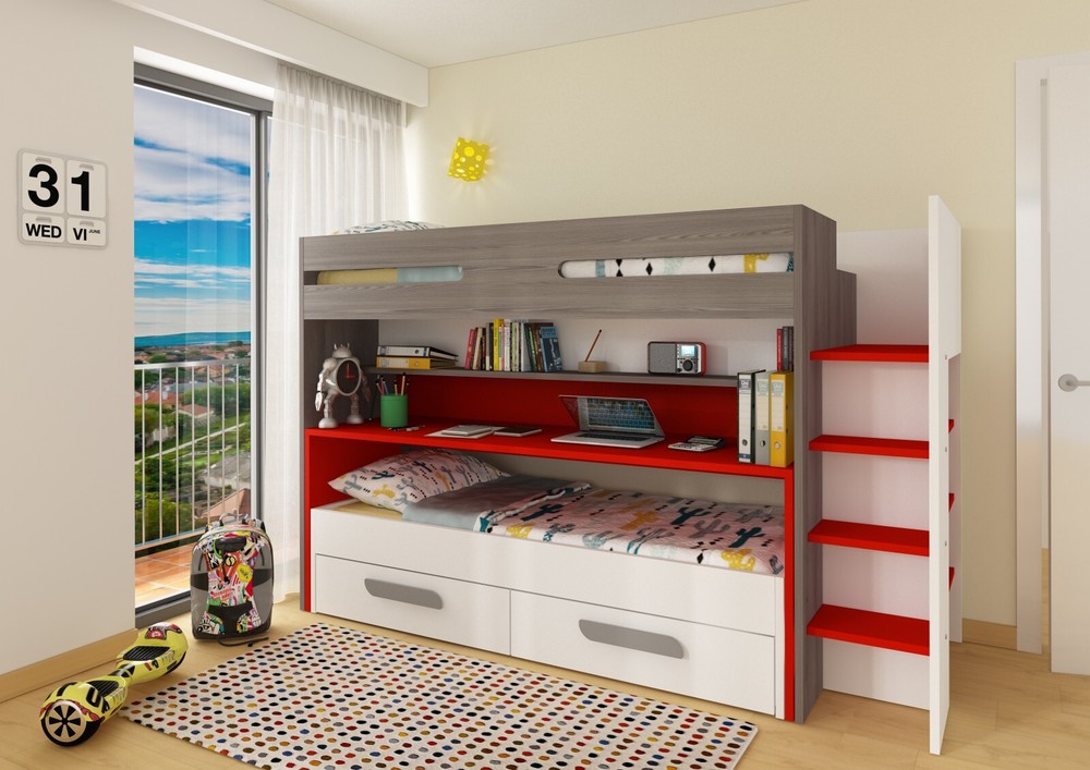 Hanzo Bunk Bed  made in Spain by Transman Spain