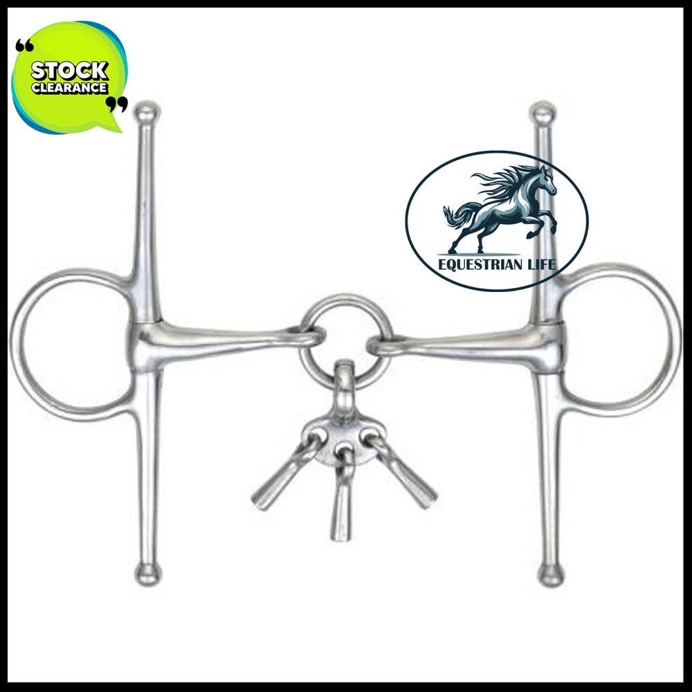 FULL CHEEK SNAFFLE BREAKING BITS WITH KEYS EQUESTRIAN LIFE LTD ® HORSE BITS UK