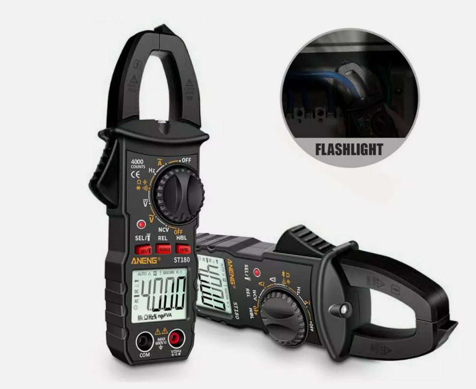 Digital Multimeter Tester AC DC Volt Amp Clamp Meter Auto Range LCD Handheld