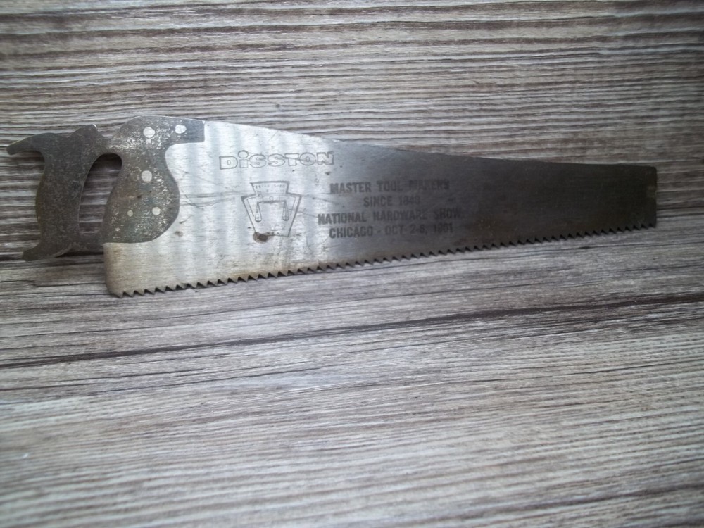 advertising mini saw for Disston co. Master Tool Makers hardware show 1961