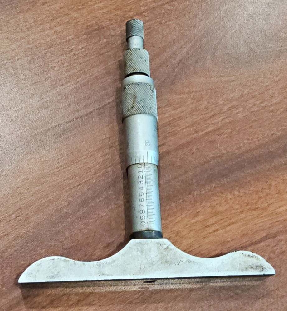 Vintage Fowler Depth Micrometer Pre-owned Free Shipping