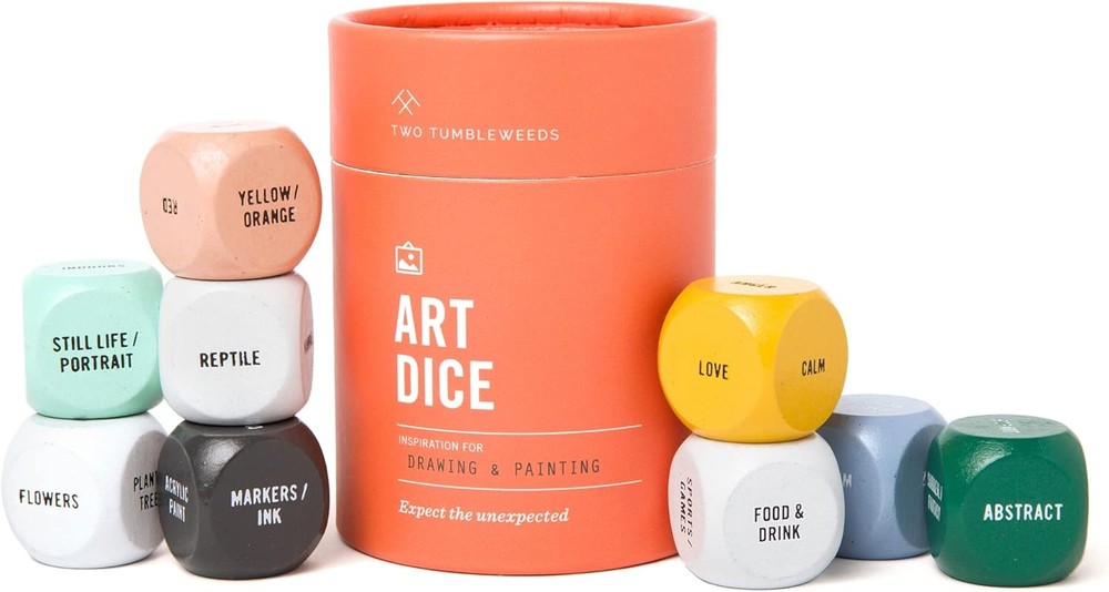 Art dice drawing painting creativity game set