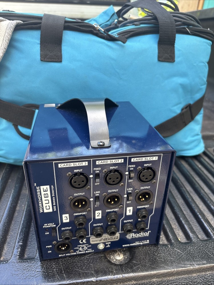 MINT API 512C Mic Pre + 550A Equalizer +Cube Radial Workhorse Desktop Power Rack