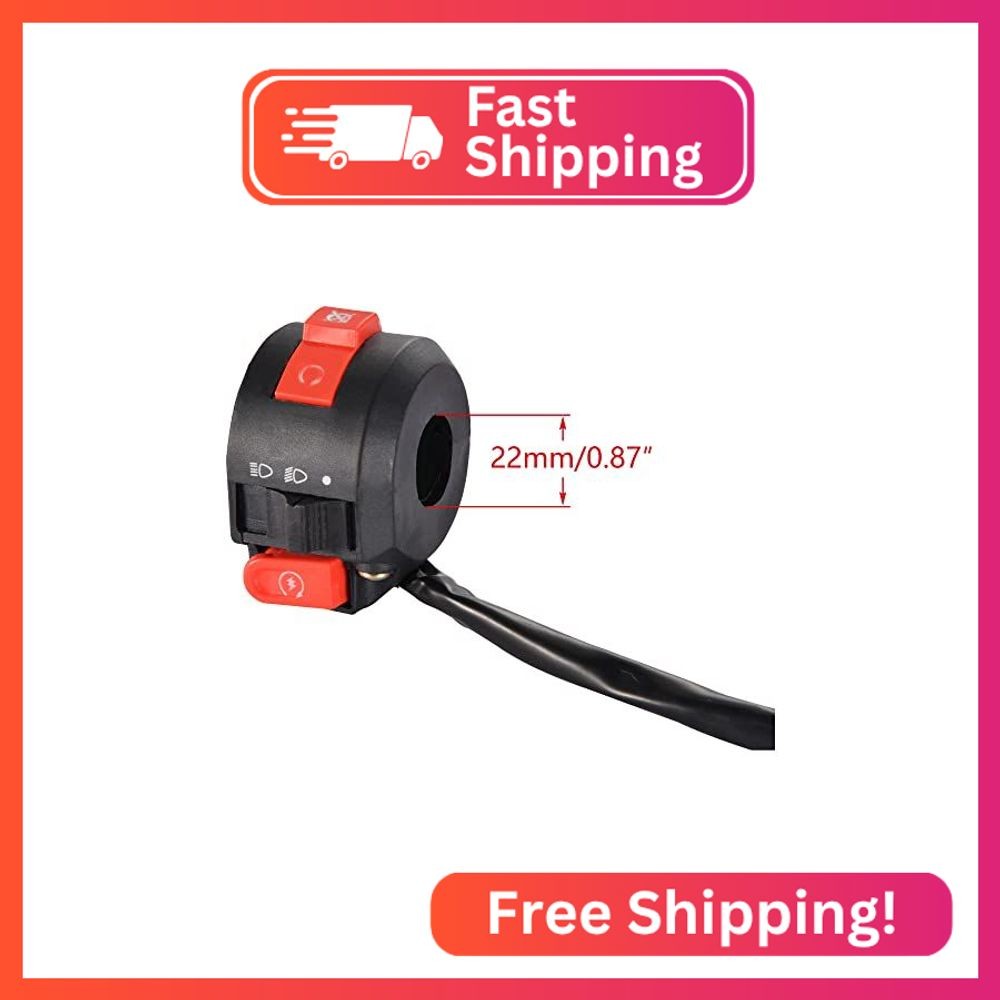 WOOSTAR Left Start Switch Assembly Replacement for Taotao 50cc 70cc 90cc 110cc 1
