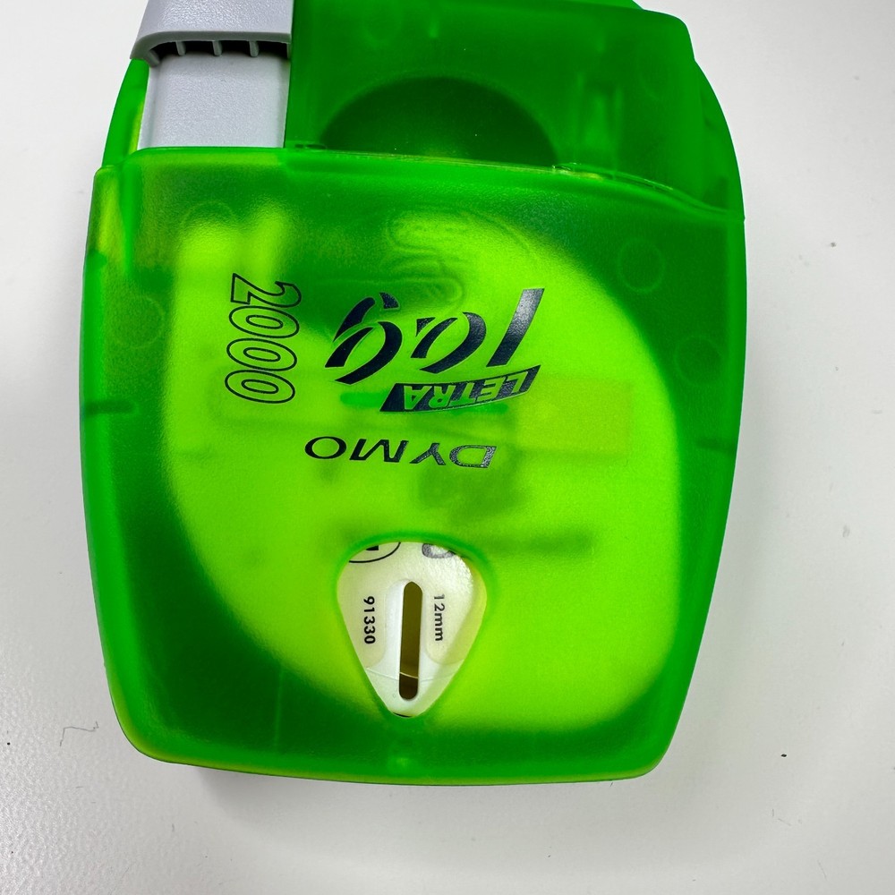 Dymo Letra Tag 2000 Handheld Label Maker Bright Green