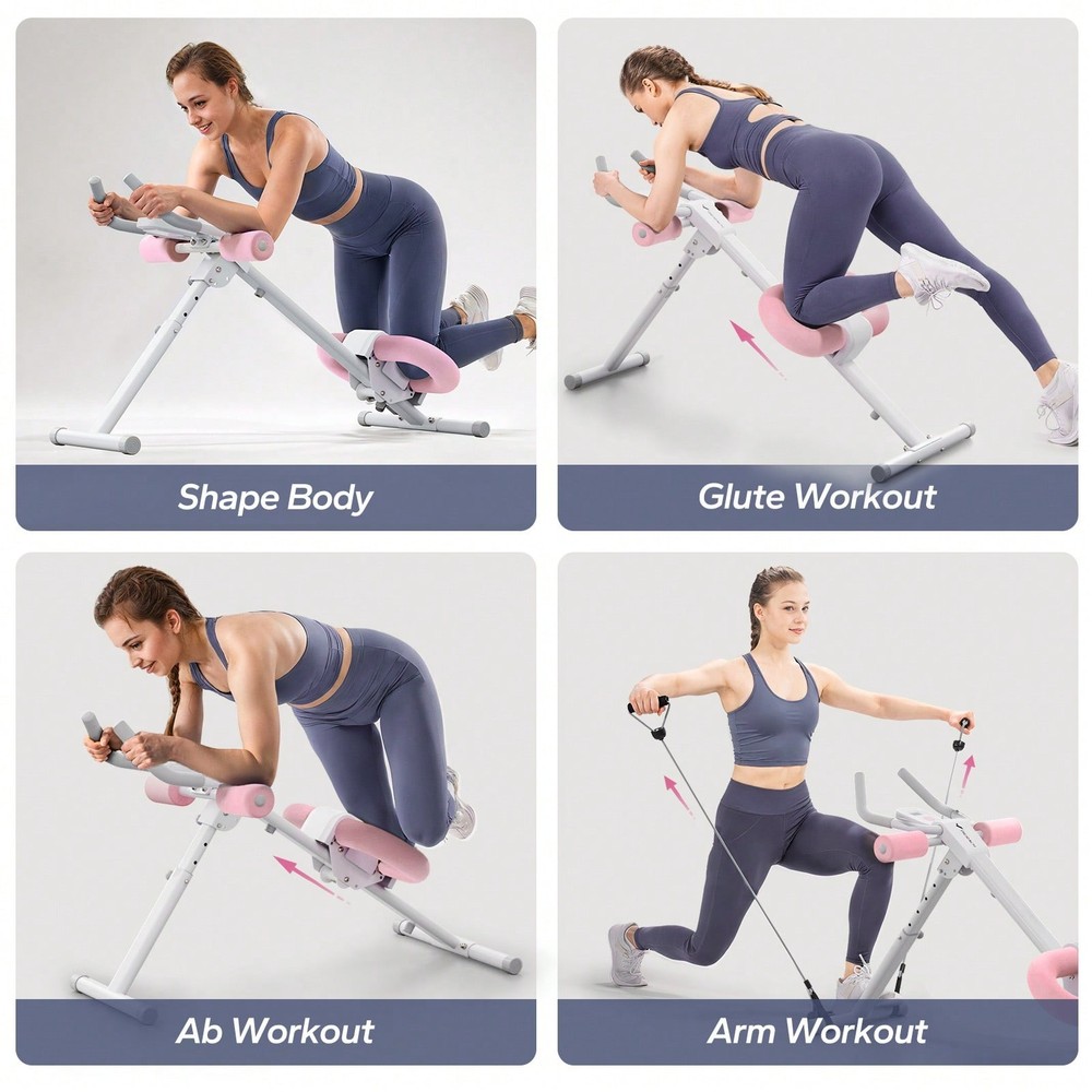 MERACH Ab Machine, Ab Workout Equipment, Adjustable Ab Trainer Machine-FGQA