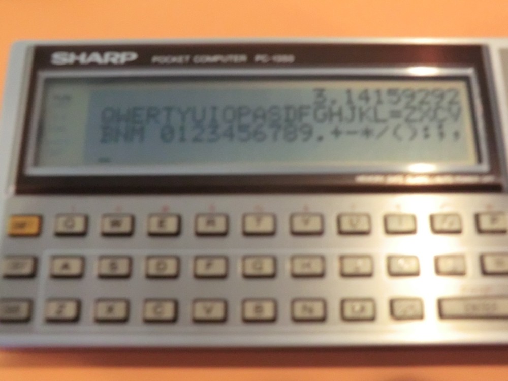 VINTAGE Sharp PC-1350 BASIC Pocket Computer w/8K RAM Card