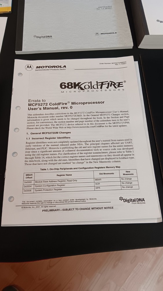 MOTOROLA M5272C3 DEVELOPMENT KIT