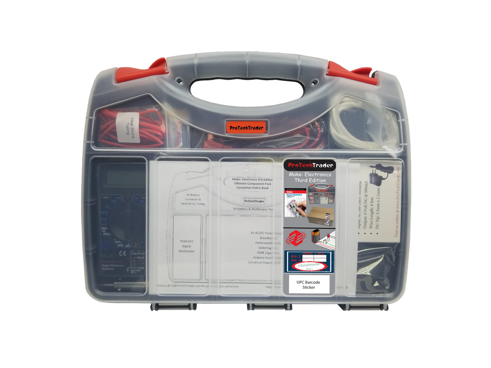 Make: Electronics 3rd Edition Kit 1 & 2 Ultimate Deluxe Bundle Includes New Book