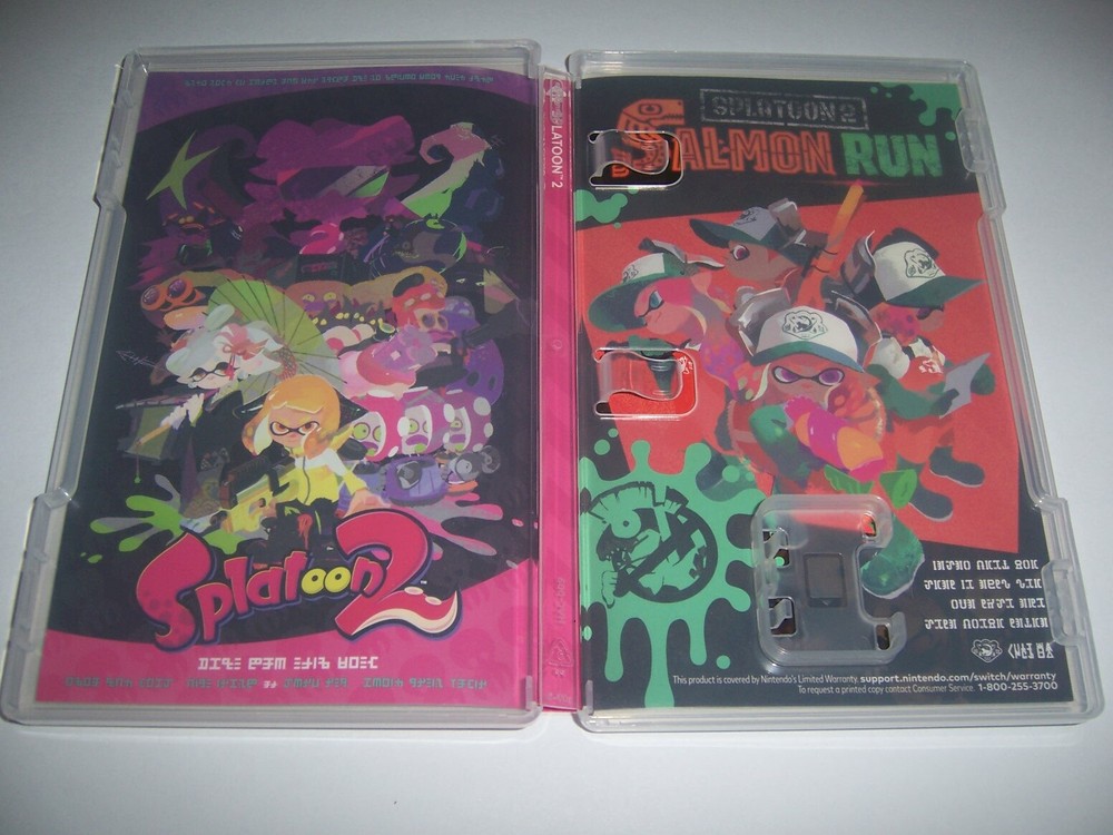Replacement Case for Splatoon 2 Nintendo Switch Box Authentic