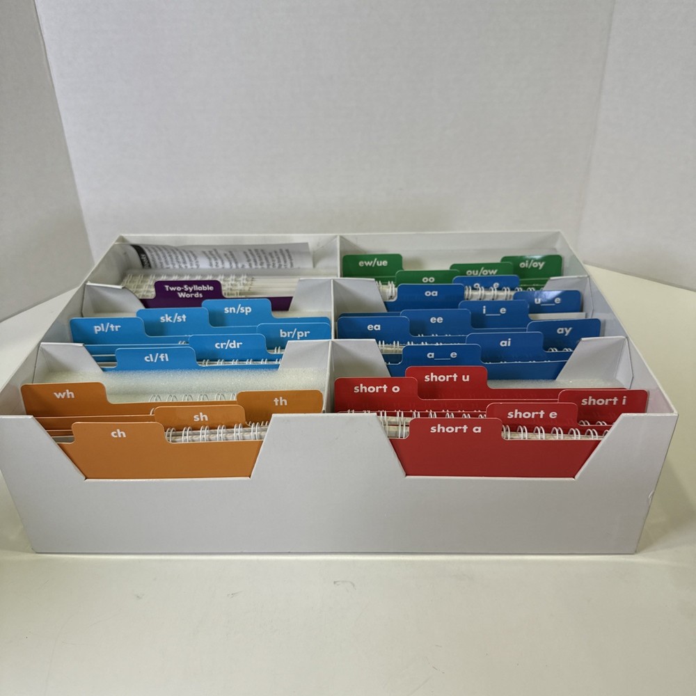 Lakeshore Phonics 34 Color-Coded Flip Books - Grades 1-2 - Reading EUC, COMPLETE