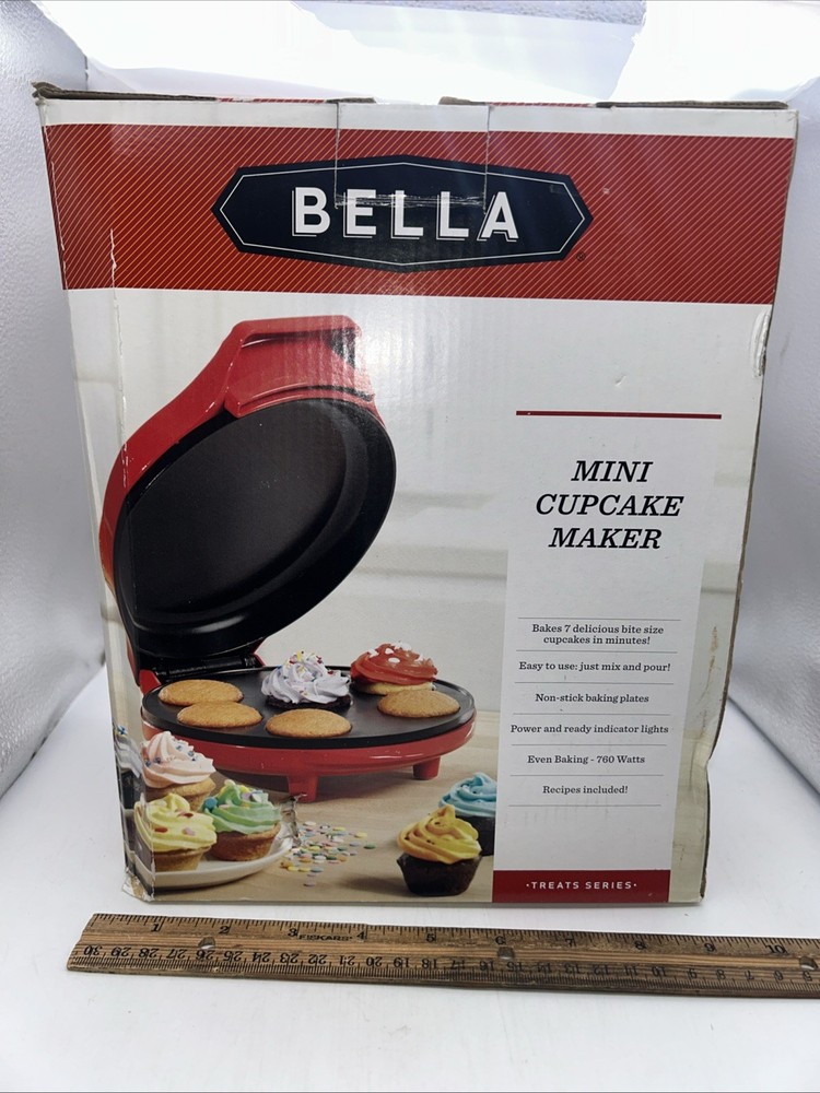 Bella Cucina Mini Cupcake Maker Red Brand