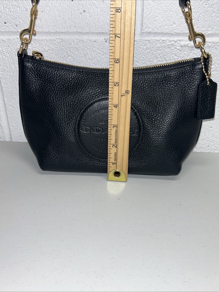 Coach Dempsey Shoulder Bag Black Leather Patch (C2829)