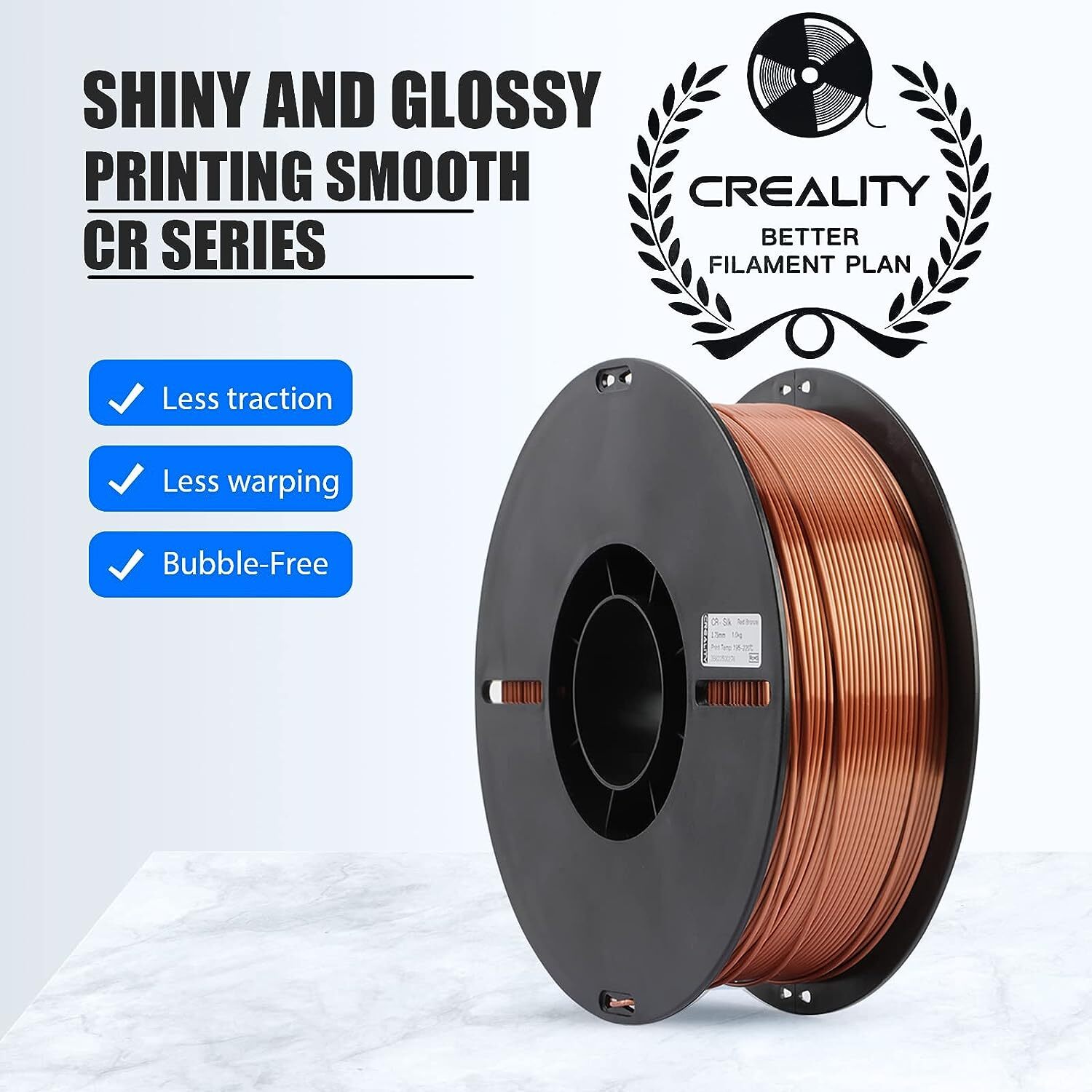 Creality PLA/Matte/PETG PLA/Ender PLA+/Silk PLA 3D Printer Filament 1.75mm 1KG
