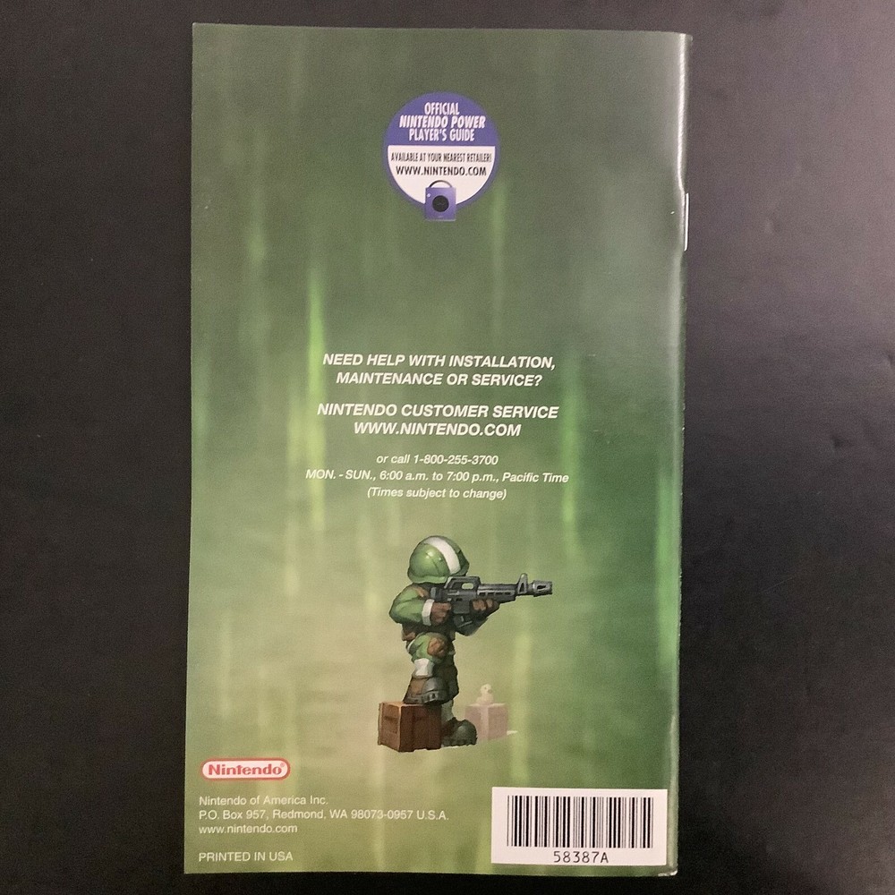 Batallion Wars Nintendo Gamecube Instruction Manual Only