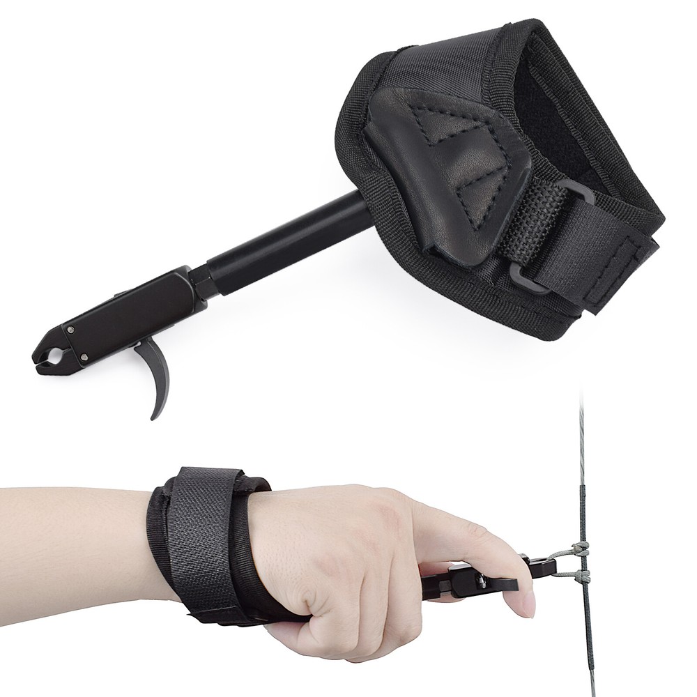 1x Archery Compound Bow Release Aids Adjustable Comfortable Quick Release