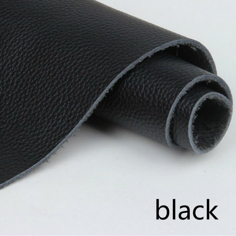 Genuine Natural Cowhide Leather First Layer Lychee Grain Sew Craft DIY Material