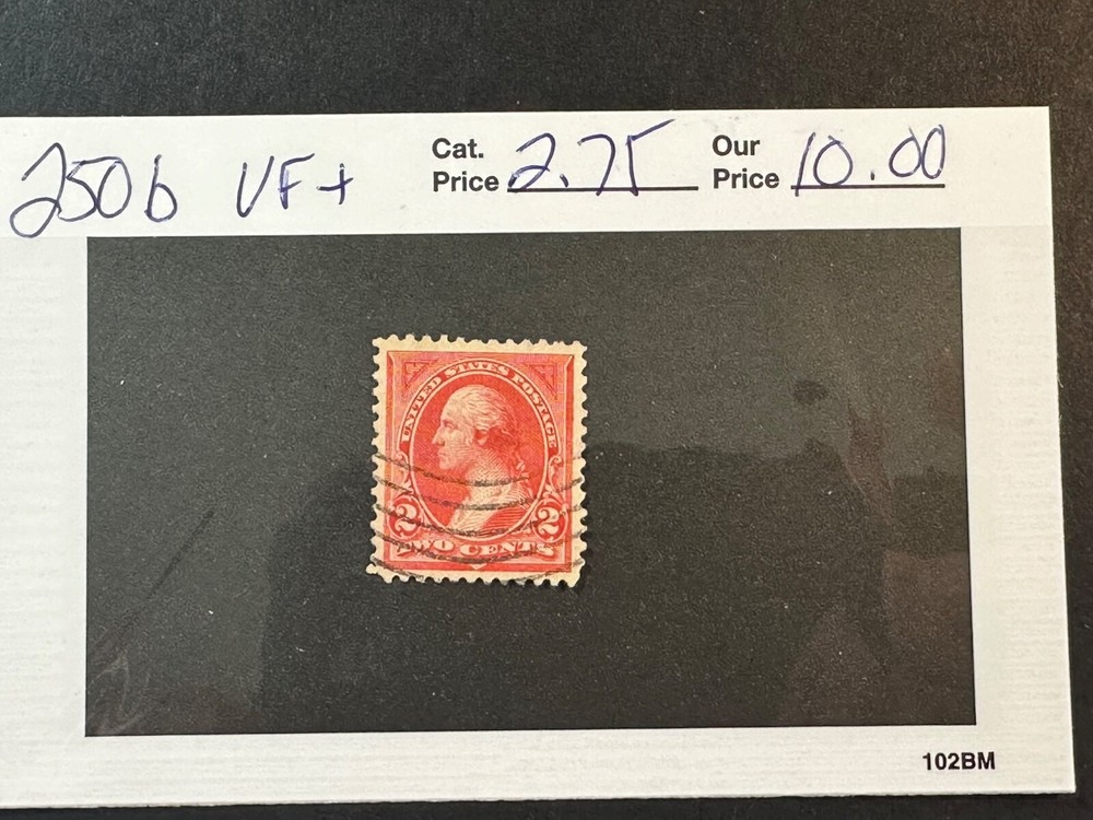 Scott # 250b  VF+ 2024 Scott Catalogue Value $ 2.75