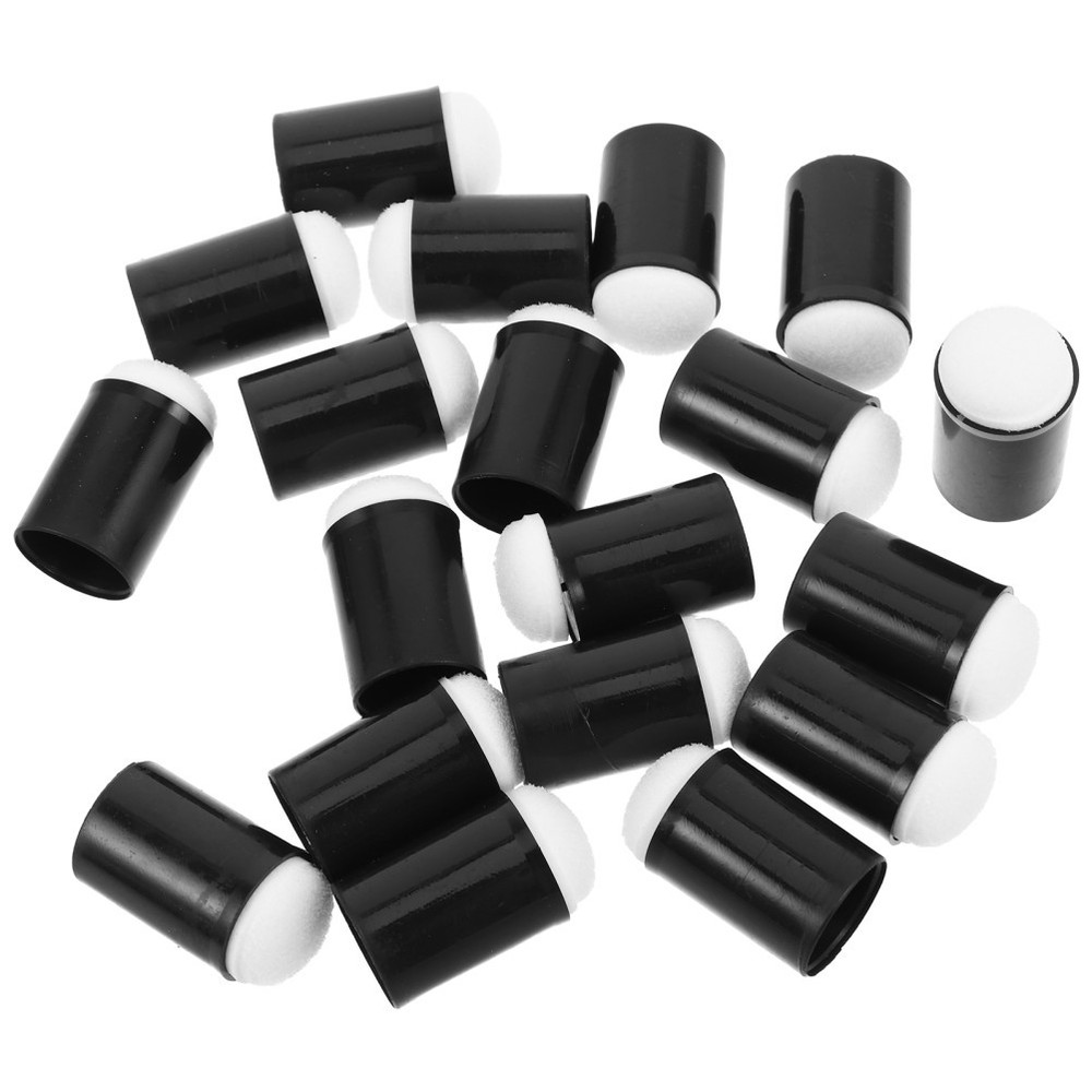 20 Pcs Plastic Stencil Finger Tools Card Making Sponge Daubers Diy Kit