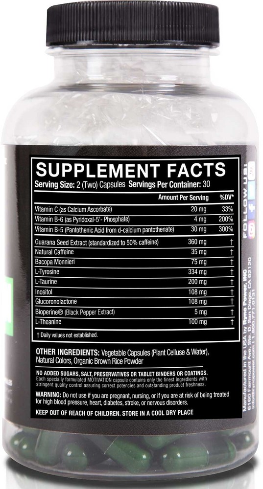Ryno Power Motivation Pre-Workout Focus Energy Supplement