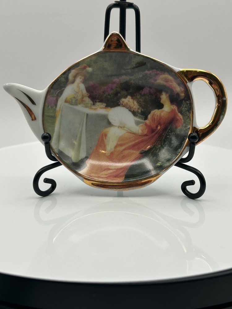 Victorian Porcelain Tea Bag Tidy