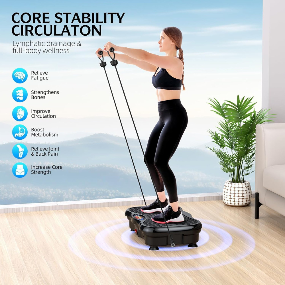 Vibration Plate Exercise Machine, Lymphatic Drainage Machine for Weight Loss, Ly