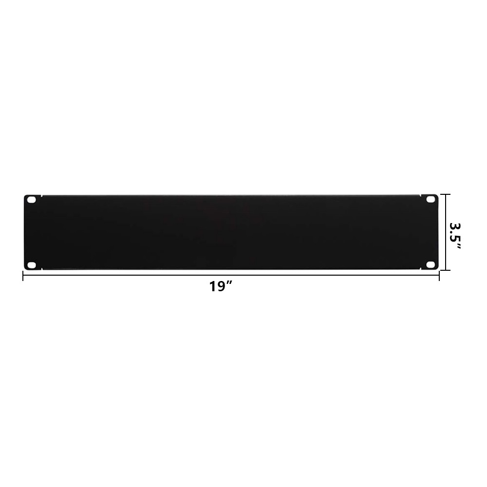 19" 2U Blank Space Plate Network Server Rack Mount Panel Thick Filler Spacer