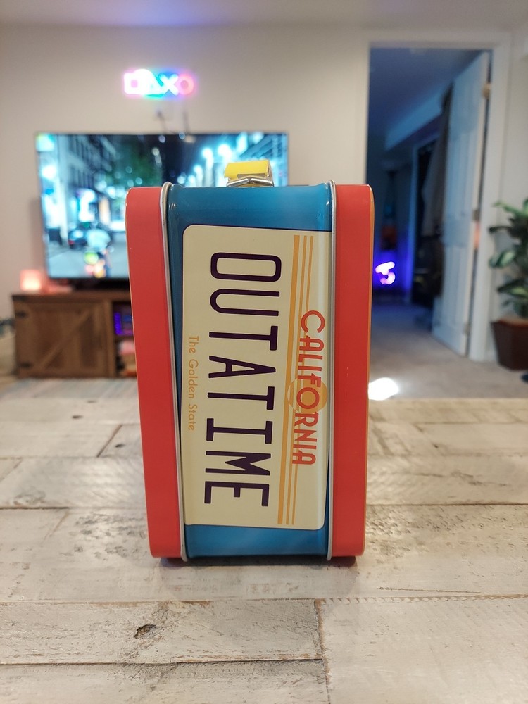 Back to The Future Gen 2 Fun Box - Sturdy Tin Storage Box with Plastic Handle